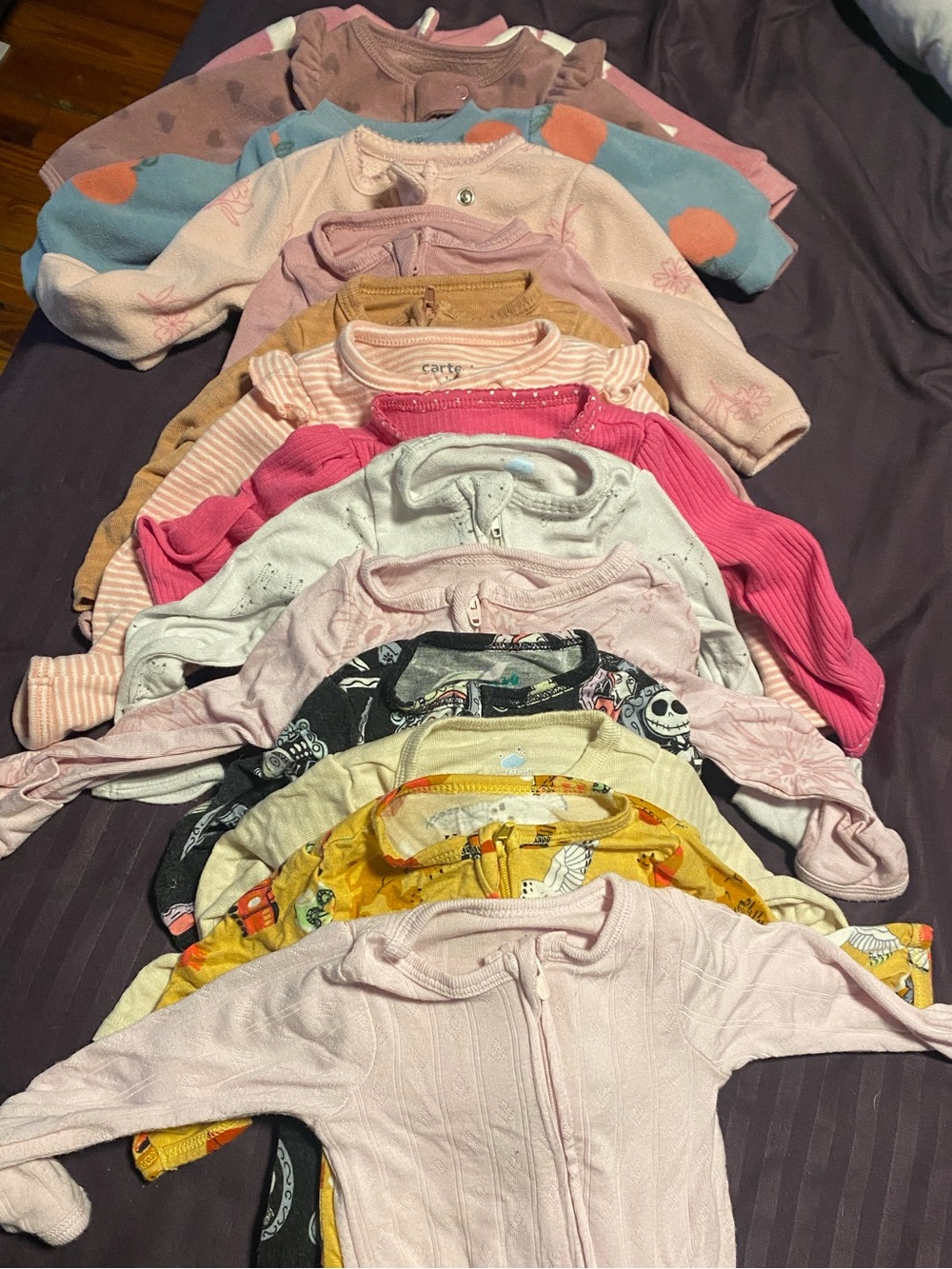 Baby Mixed Color One-Piece Sleepers Pack